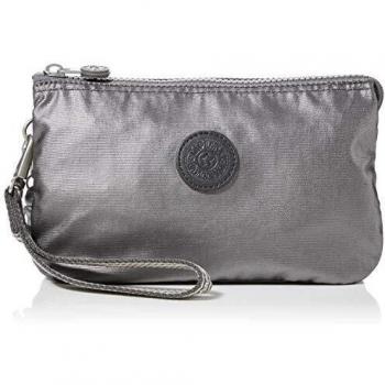 Kipling Creatividad XL Mujer Monedero Negro (Carbon Metallic) 23x15x6 Centímetros