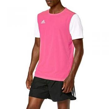 T-shirt adidas Estro 19 manica corta rosa bianco