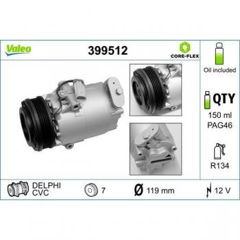 VALEO 399512 Compressor para Ar Condicionado