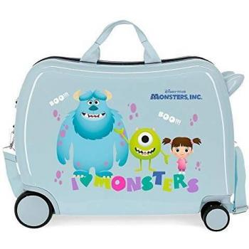 Disney Boo! Maleta Infantil Azul 50x38x20 cms Rígida ABS Cierre de combinación Lateral 34L 3 kgs 4 Ruedas Equipaje de Mano