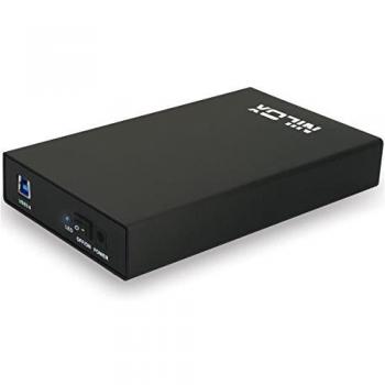 Nilox Box Vuoto per Hard-Disk da 3.5, Aluminium, Nero