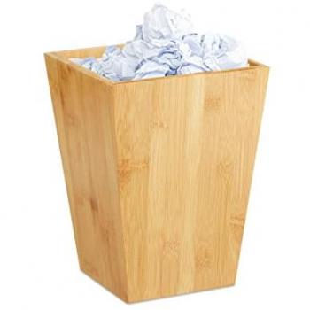 Bambú Cuadrado – Set de 4 Papeleras Naturales