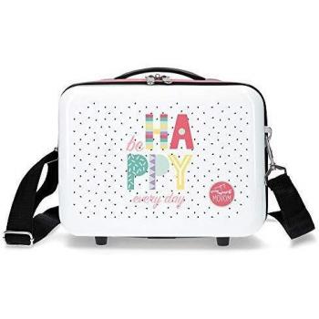 Neceser ABS Movom Be Happy, Multicolor, 29x21x15 cm