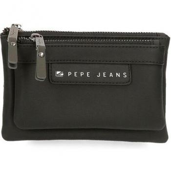Pepe Jeans Monedero Piere negro dos compartimentos