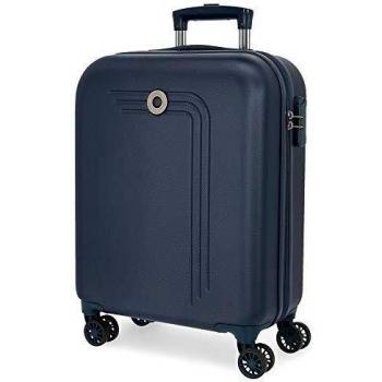 Movom Riga Maleta de Cabina Azul 40x55x20 cms Rígida ABS Cierre combinación 37L 2,8Kgs 4 Ruedas Dobles Equipaje de Mano