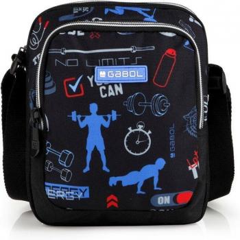 Bandolera infantil Gabol TRAINING negra y resistente al agua