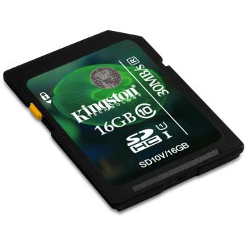 Kingston SD10V 16 GB scheda memoria nera