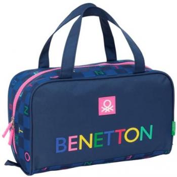 Neceser de viaje Benetton Damero Azul Marino
