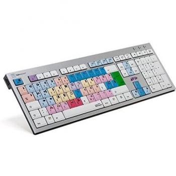 Tastiera Logickeyboard Avid Media Composer Slim Line argento cablata DE
