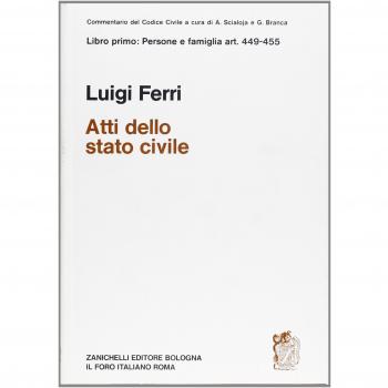 Commentario al Codice civile. Degli atti di stato civile