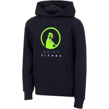 Sudadera Cómodo Silencio con Logo de Ventaja Salvaje – Azul Oscuro y Verde Neón