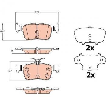 Pastilhas de freio TRW GDB2133