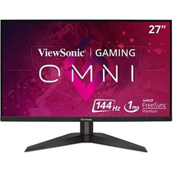 ViewSonic VX2758-PK-MHD 27 Full HD Gaming Monitor con AMD FreeSync (144Hz, 1ms, 1080p, 2x HDMI, DisplayPort, Multimediale), Nero