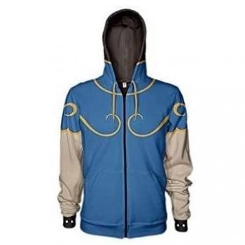 Sudadera Azul Street Fighter Chun Li Talla S