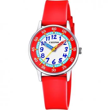 Reloj Calypso K5826/4 Blanco Correa De Caucho, Infantil