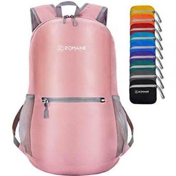 Mochila Plegable ZOMAKE 20L Rosa Coral