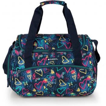 Bolsa de viaje infantil Gabol TIZAS con corazones y resistente al agua