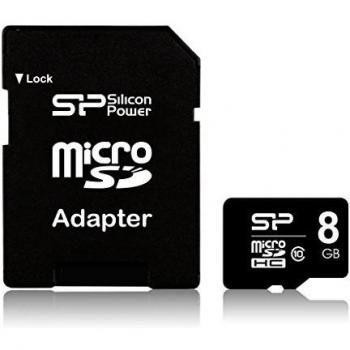 Scheda di memoria microSDHC 8 GB Silicon Power UHS‑1 Elite