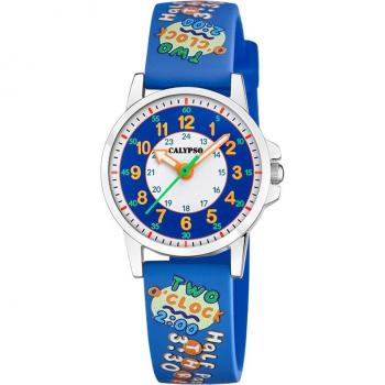 Reloj Calypso K5824/6 Blanco Correa De Caucho, Infantil