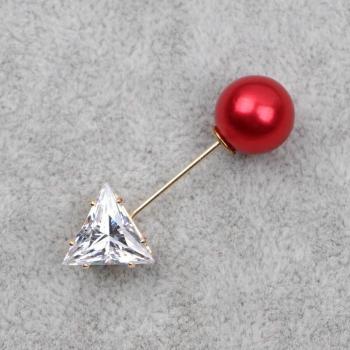 Alfileres Triángulos de Diamantes Imitación