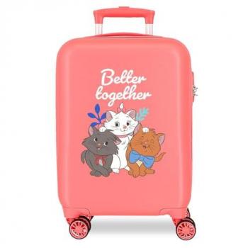 Maleta Rígida Disney Los Aristogatos Coral 50 cm
