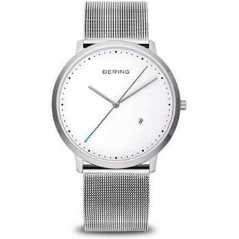 BERING Reloj Analógico Classic Collection para Unisex de Cuarzo con Correa en Acero Inoxidable & Cristal de Zafiro 11139-004