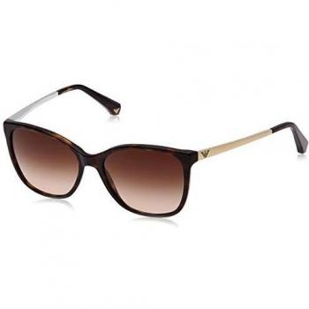 Emporio Armani 502613 Gafas de Sol, Dark Havana, 55 para Mujer
