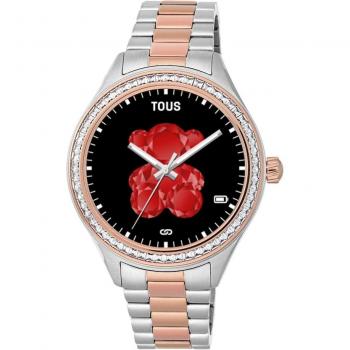 Reloj Inteligente Tous T-Connect Acero Rosado con Circonitas