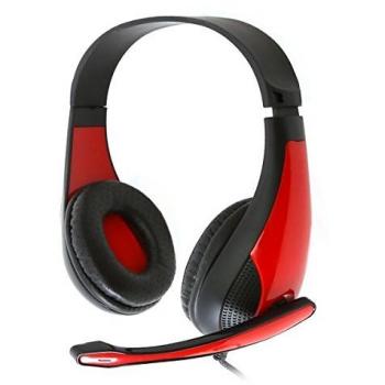 CUFFIE ROSSE FREESTYLE MOD. FH4008R HI-FI STEREO C/MICROFONO