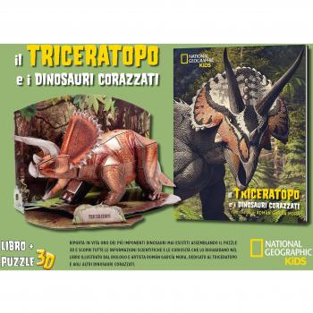 Il triceratopo e i dinosauri corazzati. Dinosauri 3D. Ediz. illustrata. Con Puzzle
