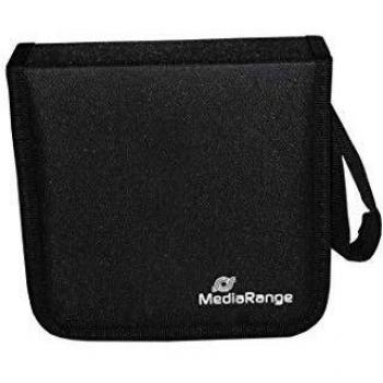 BOX50 custodia CD/DVD Custodia a borsellino 24 dischi Nero