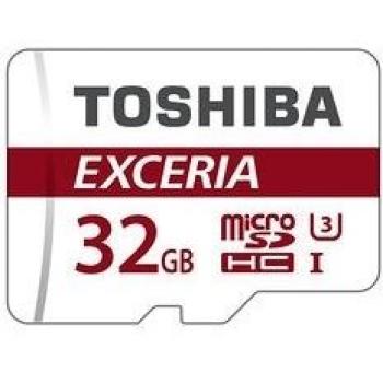 Toshiba MicroSDHC 32GB Exceria – Classe 10 UHS‑I U3 + Adattatore