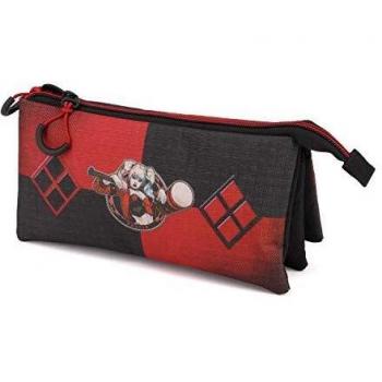Karactermania Harley Quinn Puddin-astuccio Portatutto Triplo HS Estuches 24 Centímetros Multicolor