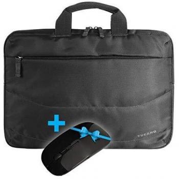 Tucano Idea Laptop Bag with Black Wireless Mouse 15.6