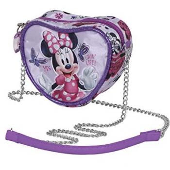 Bolso Mini de Minnie con Mariposas y Corazón Lila