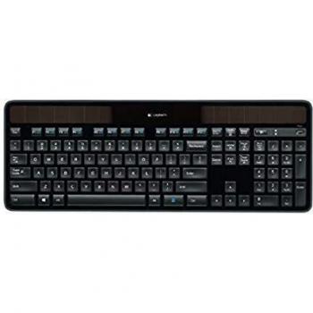 Logitech Wireless Solar Keyboard K750, Tastiera RF, Layout QWERTZ, Svizzera, Nero