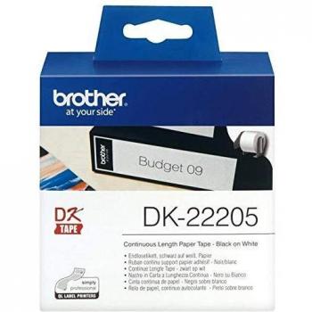 Cinta DK22205 Papel Térmico continuo 62mm