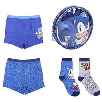 Pack Boxer y Calcetines Sonic 4 Piezas T10/12