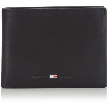 Tommy Hilfiger Johnson CC and Coin Pocket, Cartera para Hombre, Black, OS