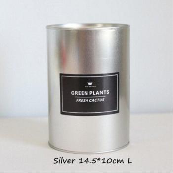 Maceta Metálica Jardinera Rosa Oro