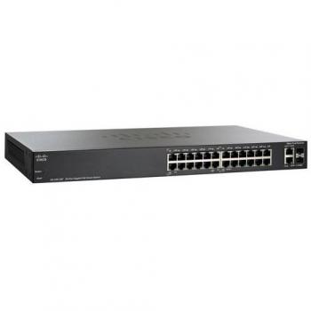 Cisco Small Business SF200-24FP L2 Fast Ethernet Switches with PoE+ Support and Black Enclosure
