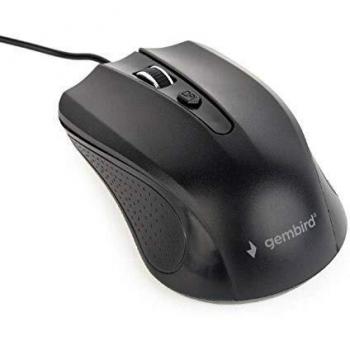 Mouse Cablato Gembird Nero e Argento