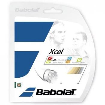 Babolat Xcel 12M Cordaje de Tenis, Unisex Adulto, Blanco (Natural), 135