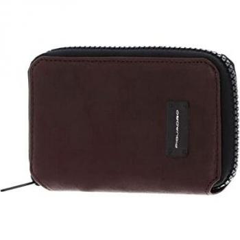 Cartera Vertical Piquadro Harper de piel morena