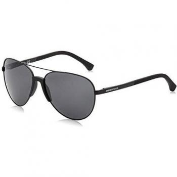 Emporio Armani 2059 Gafas, Matte Black/Grey, 61 para Hombre