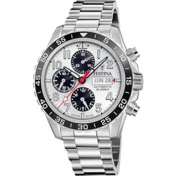 Reloj Festina F20055/1 Blanco Masculino – Swiss Made Automático