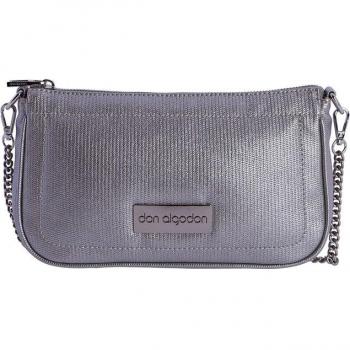 Bolso bandolera Lesly Don Algodón para mujer sintético con cremallera