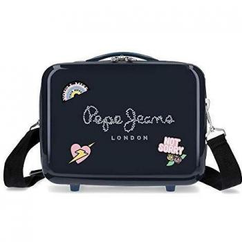 Pepe Jeans Emi, Neceser ABS Niñas, Azul (Blue), 29x21x15 Cms