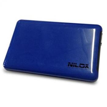 Nilox Case Esterno Box Vuoto per Hard Disk, USB 3.0, Blu