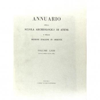 Annuario della Scuola archeologica di Atene e delle Missioni italiane in Oriente (Vol. 63)